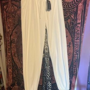 White Jogger Pants